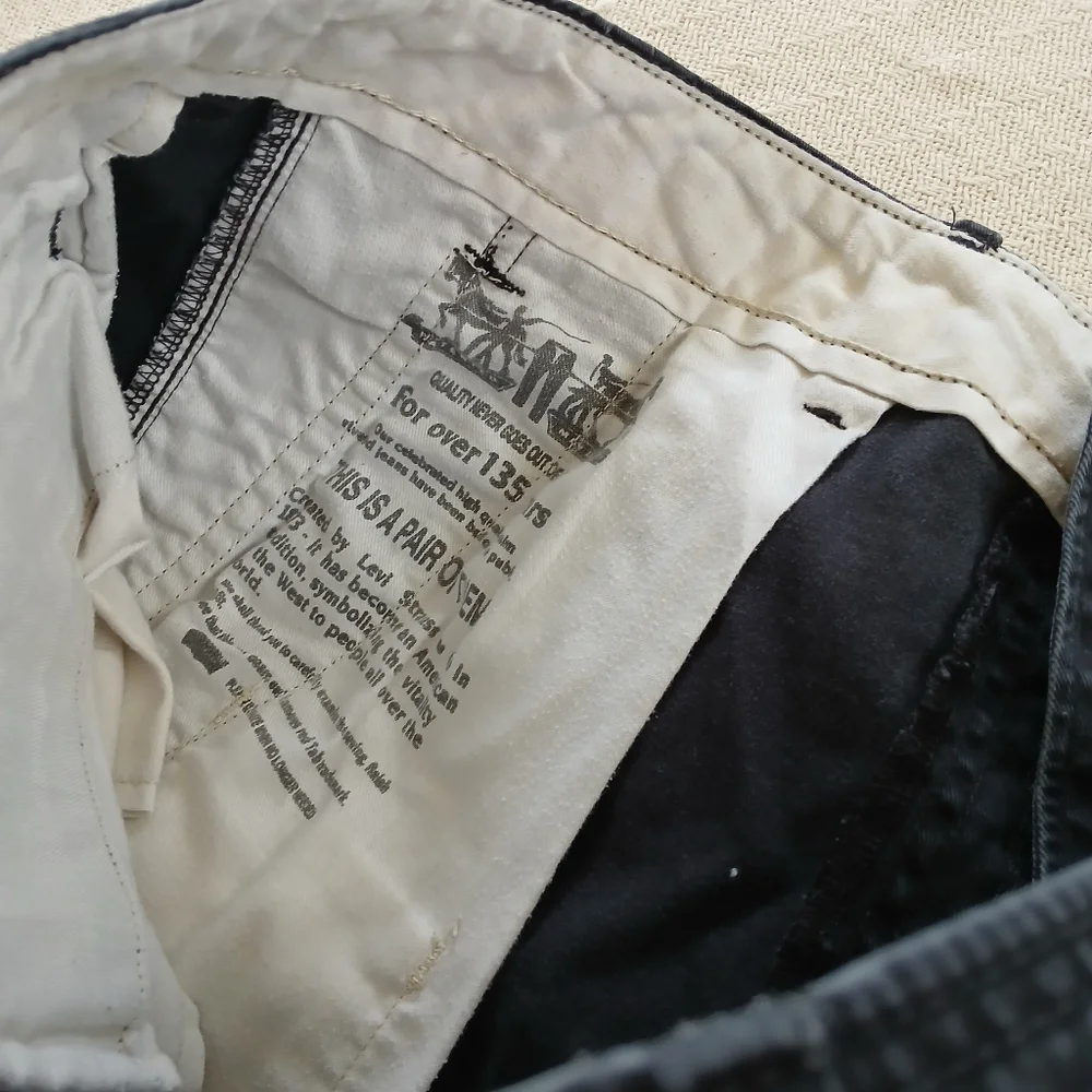levis ♡ ace cargo twill black mens 36×30 grunge utility gorpcore workwear white